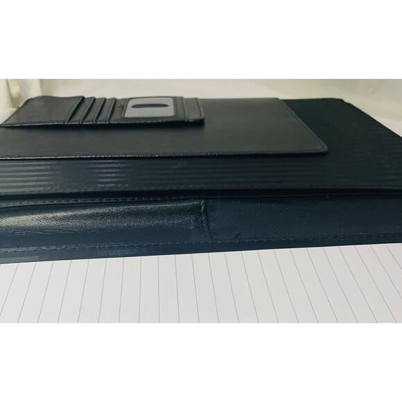 Case-it Padfolio Black Executive Leatherette Pockets Letter Size Writing Pad - Picture 6 of 8